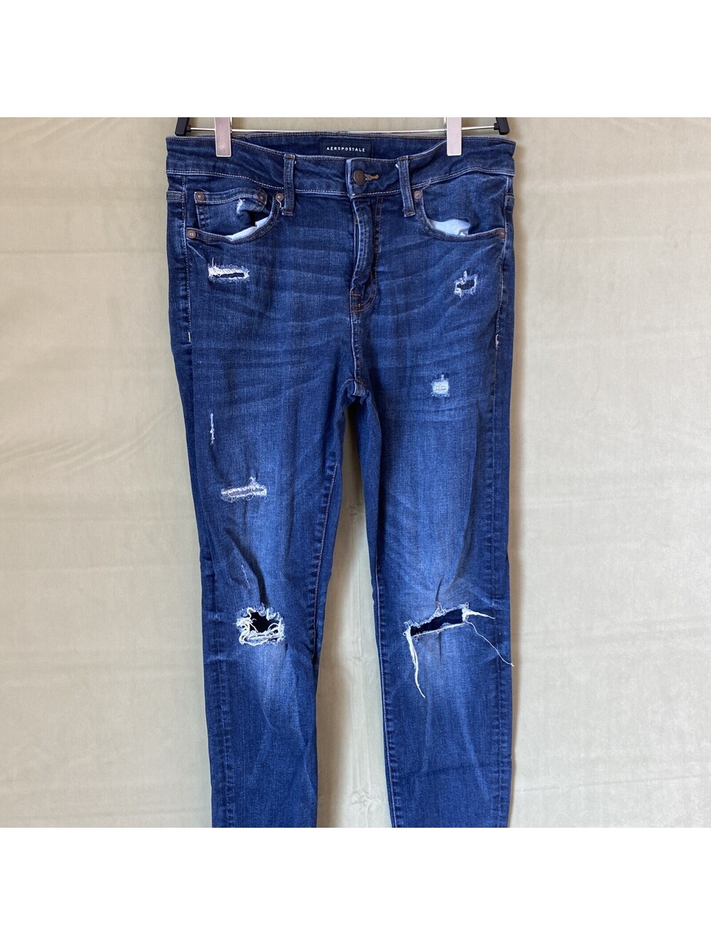 American Eagle Men’s Distressed Skinny Flex Fit Blue Jeans 31x32